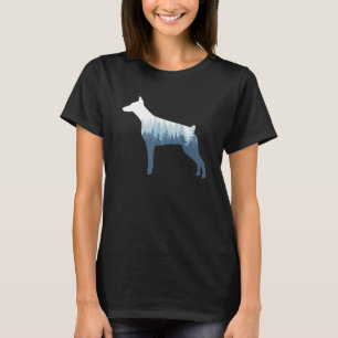 Doberman Pinscher Dog Silhouette Outdoor Nature T-Shirt