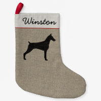 Doberman Pinscher Dog Silhouette Personalised