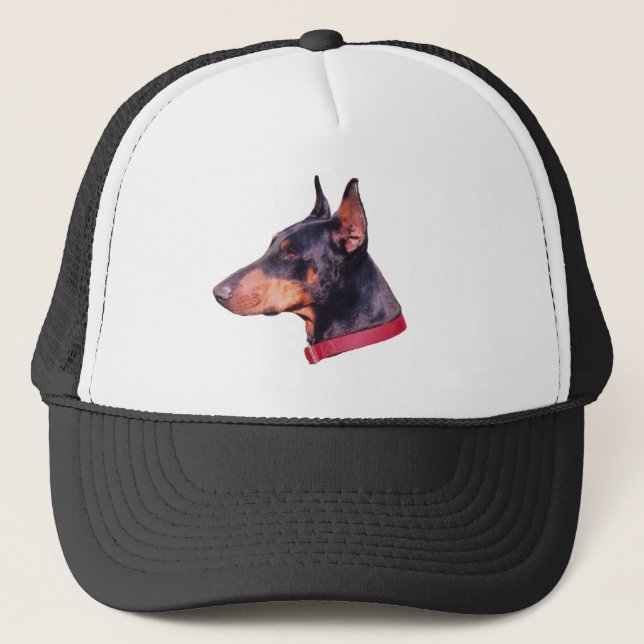 Doberman Pinscher Face Hat (Front)