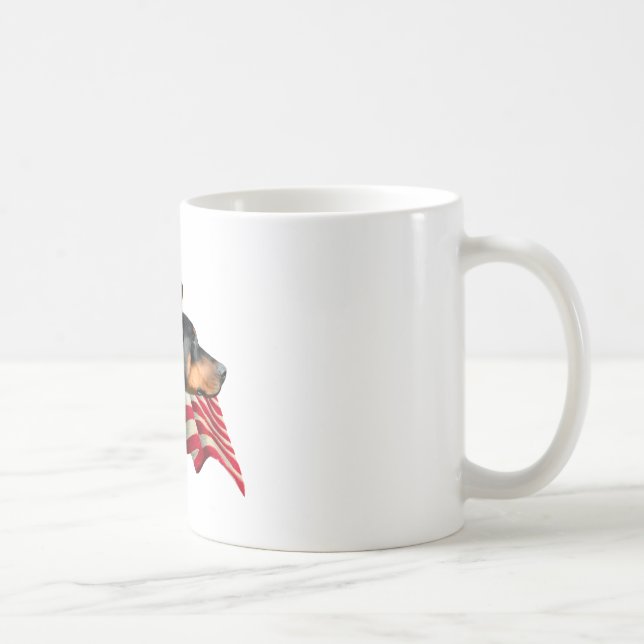 Doberman Pinscher Flag Coffee Mug (Right)