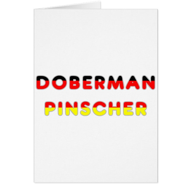 doberman pinscher flag in name (Front)