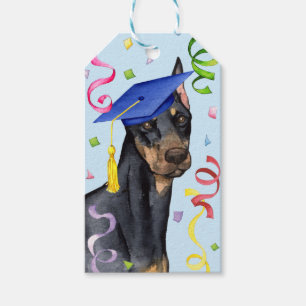 Doberman Pinscher Graduate Gift Tags
