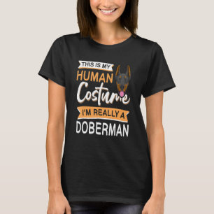 Doberman Pinscher Halloween Dog For Doberman Owner T-Shirt