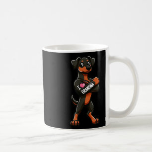 Doberman Pinscher I Love Grandma Funny Dog Tattoo Coffee Mug