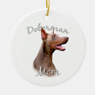 Doberman Pinscher (Isabella) Mom 2 Ceramic Tree Decoration