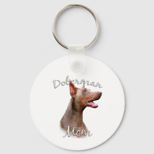 Doberman Pinscher (Isabella) Mum 2 Key Ring