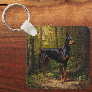 Doberman Pinscher Key Ring