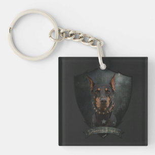 Doberman Pinscher Key Ring