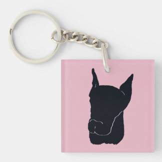 Doberman Pinscher Key Ring
