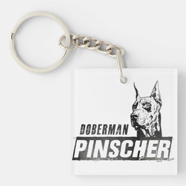 Doberman Pinscher   Key Ring (Front)