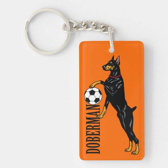 doberman pinscher key ring (Front)