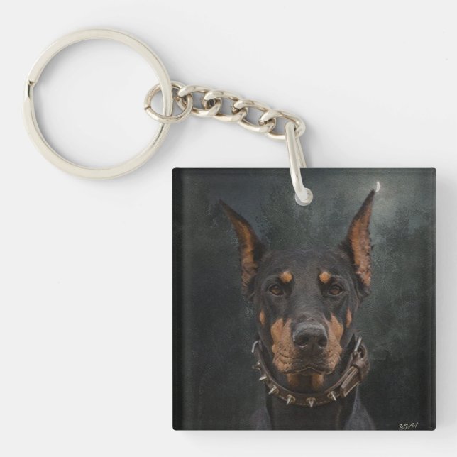 Doberman Pinscher Keychain (Front)