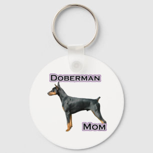 Doberman Pinscher Mum 4 - Keychain