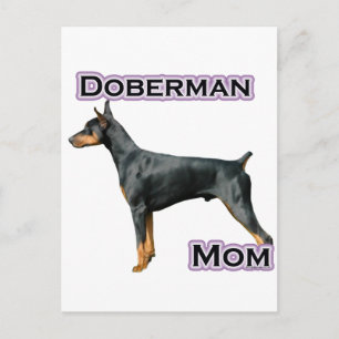 Doberman Pinscher Mum 4 Postcard