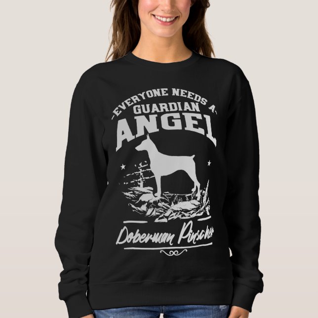 Doberman Pinscher Mum Dad Sweatshirt (Front)