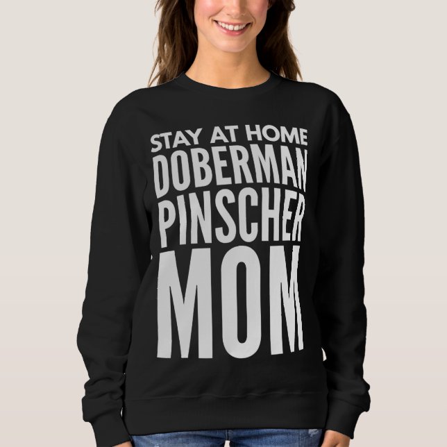 Doberman Pinscher Mum Fitted Scoop Sweatshirt (Front)