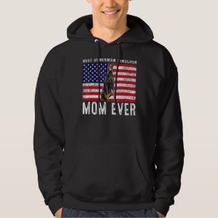 Doberman Pinscher Mum Usa American Flag Dog Owner Hoodie