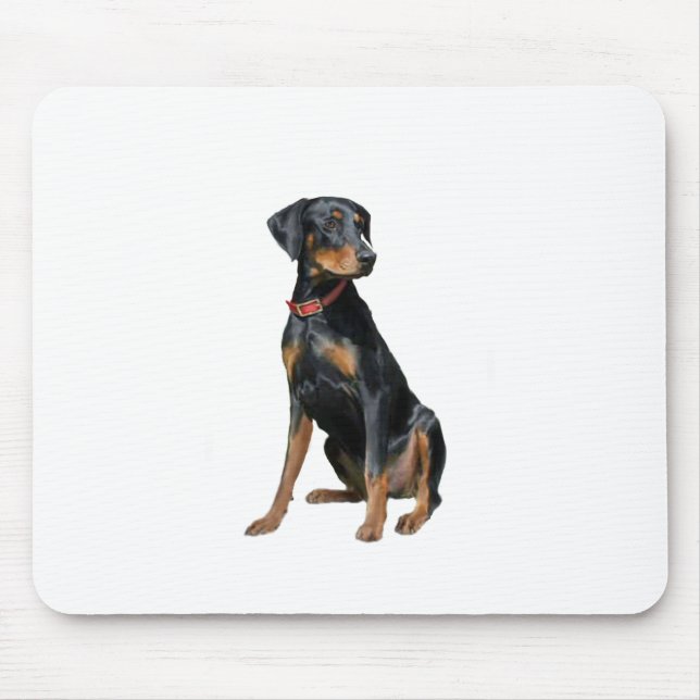 Doberman Pinscher (natural) Mouse Pad (Front)