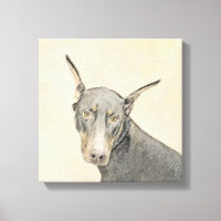 Doberman Pinscher Painting - Original Dog Art