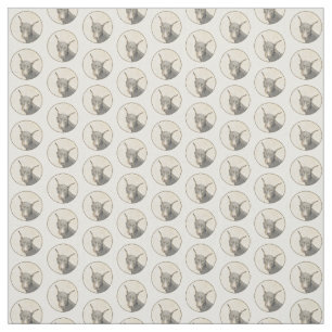 Doberman Pinscher Painting - Original Dog Art Fabric