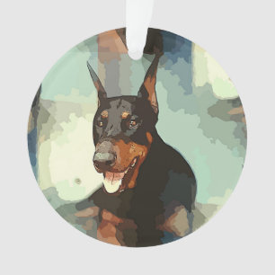 Doberman Pinscher Portrait Ornament