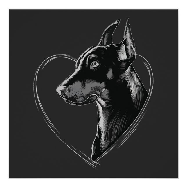 Doberman Pinscher Poster (Front)