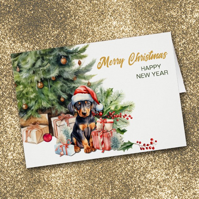 Doberman Pinscher Puppy Dog Christmas (Creator Uploaded)