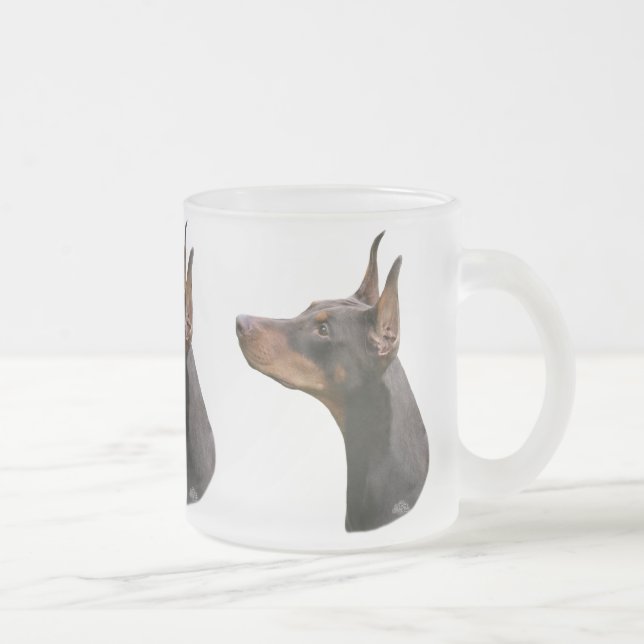 Doberman Pinscher- red/brown head Mug (Right)