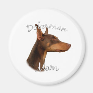 Doberman Pinscher (red) Mum 2 Magnet