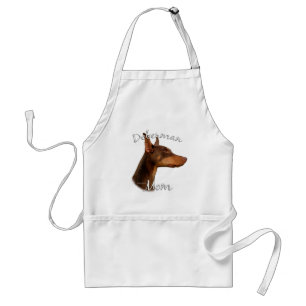 Doberman Pinscher (red) Mum 2 Standard Apron
