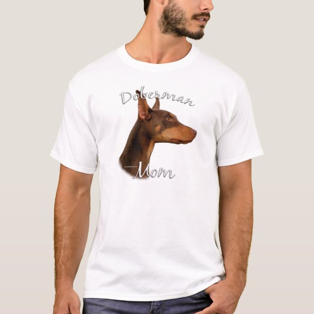 Doberman Pinscher (red) Mum 2 T-Shirt (Front)