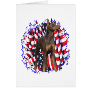 Doberman Pinscher (red) Patriot