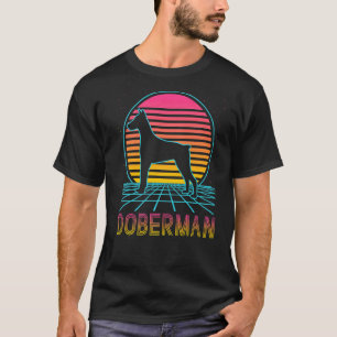 Doberman Pinscher Retro Vintage 80s Style Dog T-Shirt