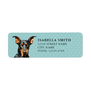 Doberman Pinscher Return Address Labels