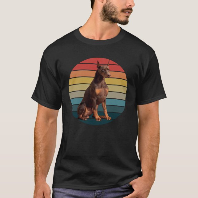 Doberman Pinscher Sunset T-Shirt (Front)