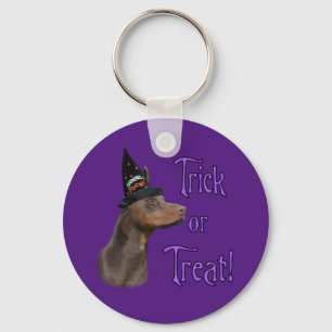 Doberman Pinscher Trick Key Ring