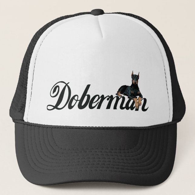 Doberman Pinscher Trucker Hat (Front)