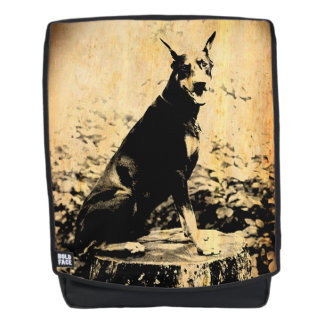Doberman Pinscher Vintage Old Photo Backpack