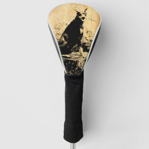 Doberman Pinscher Vintage Old Photo Golf Head Cover