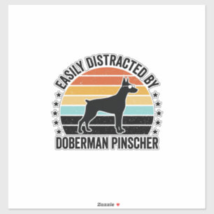 Doberman Pinscher Vintage Sunset Graphic Tee Desig
