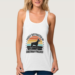 Doberman Pinscher Vintage Sunset Graphic Tee Desig
