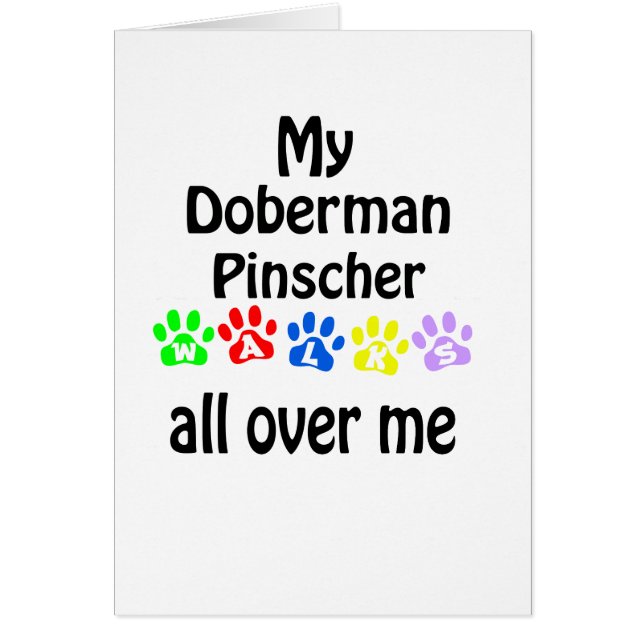 Doberman Pinscher Walks Design (Front)