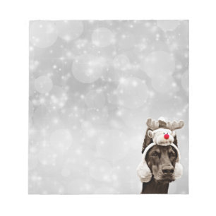 Doberman Pinscher Winter Portrait Notepad