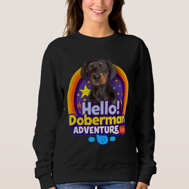 Doberman Puppy Dog Sweatshirt (Front)