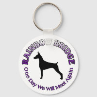 DOBERMAN RAINBOW BRIDGE KEYCHAIN