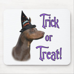 Doberman red Trick Mouse Pad