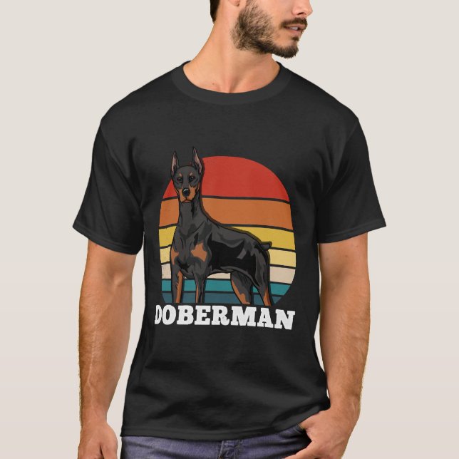 Doberman Retro   625 T-Shirt (Front)