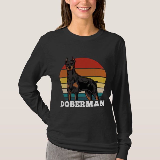 Doberman Retro  625 T-Shirt (Front)