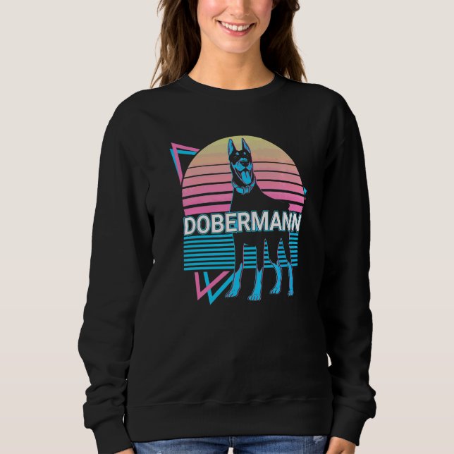 Doberman Retro   Sweatshirt (Front)
