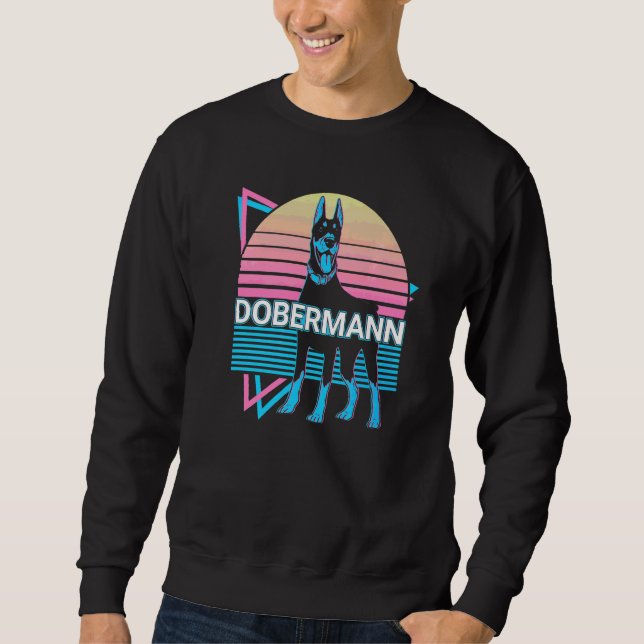 Doberman Retro   Sweatshirt (Front)